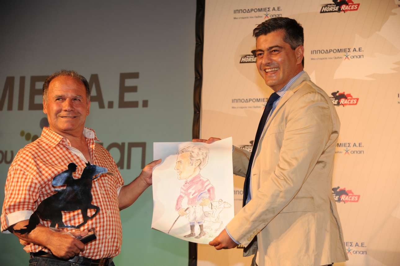 29-6-2016 - Ιππόδρομος - Μ. Σαντοριναίος, Αναβάτης - Ο. Χριστοφόρου, Β' Αντιπροέδρος Ιπποδρομίες ΑΕ