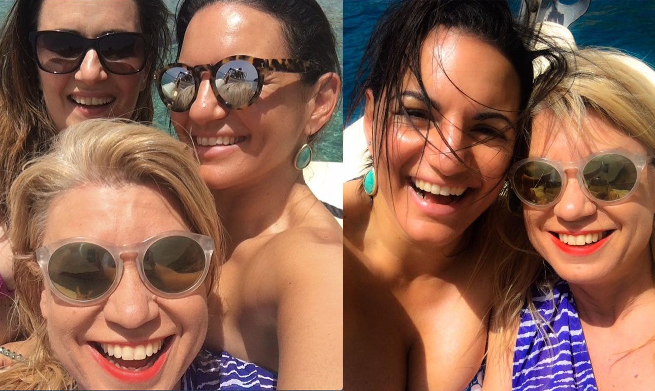 Δύο από τις πιο δημοφιλείς selfies της Ολγας Κεφαλογιάννη από το πρόσφατο τριήμερο