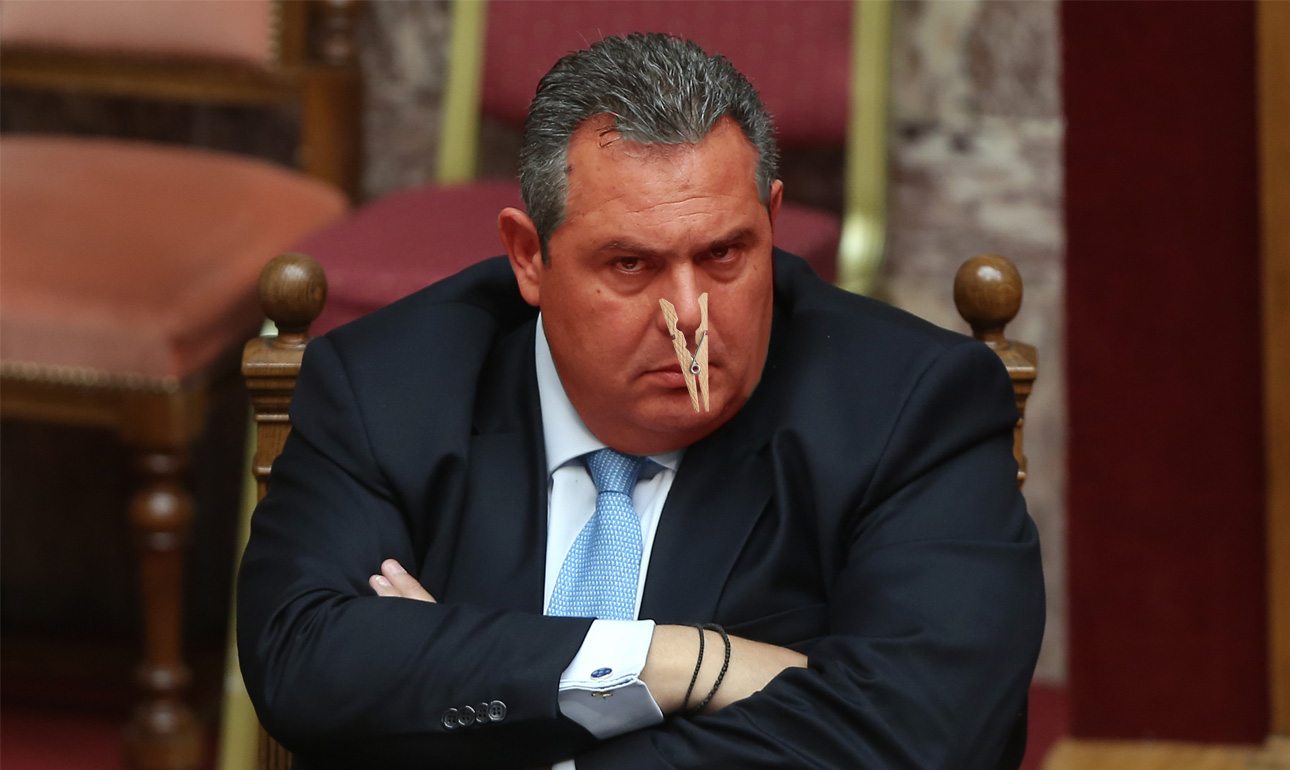 Αντί να απειλεί με παραίτηση ο Πάνος Καμμένος βρήκε άλλη λύση για να πιέσει την κυβέρνηση: να κρατάει την αναπνοή του!