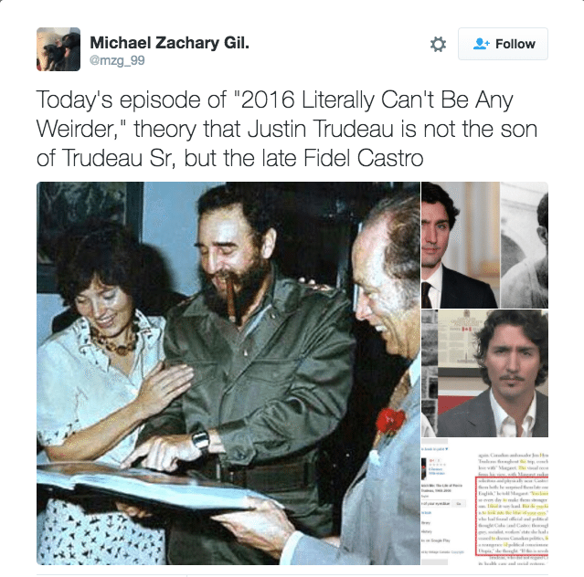 Η οικειότητα της Μάργκαρετ Τριντό με τον Φιντέλ Κάστρο είναι εμφανής σε αυτή τη φωτογραφία. Αρα αποδεικνύεται η θεωρία!