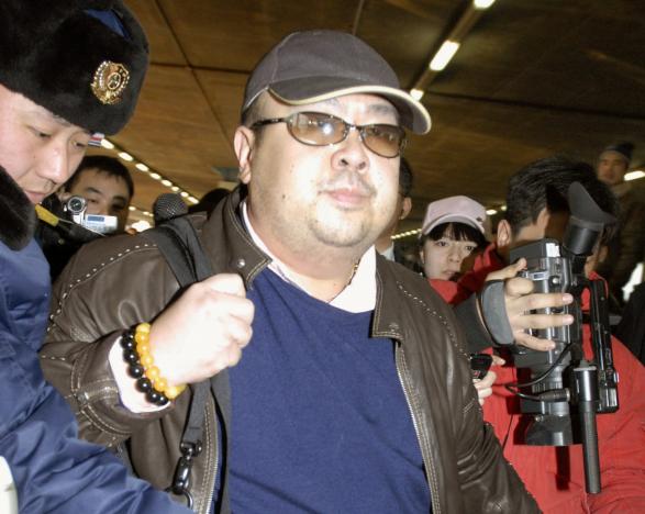 Kim Jong Nam arrives at Beijing airport in Beijing, China, in this photo taken by Kyodo February 11, 2007. Kyodo/via REUTERS