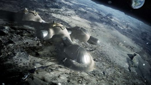 Το σχέδιο της βάσης που θέλει να φτιάξει ο Ευρωπαϊκός Οργανισμός Διαστήματος στην Σελήνη. Credit: ESA