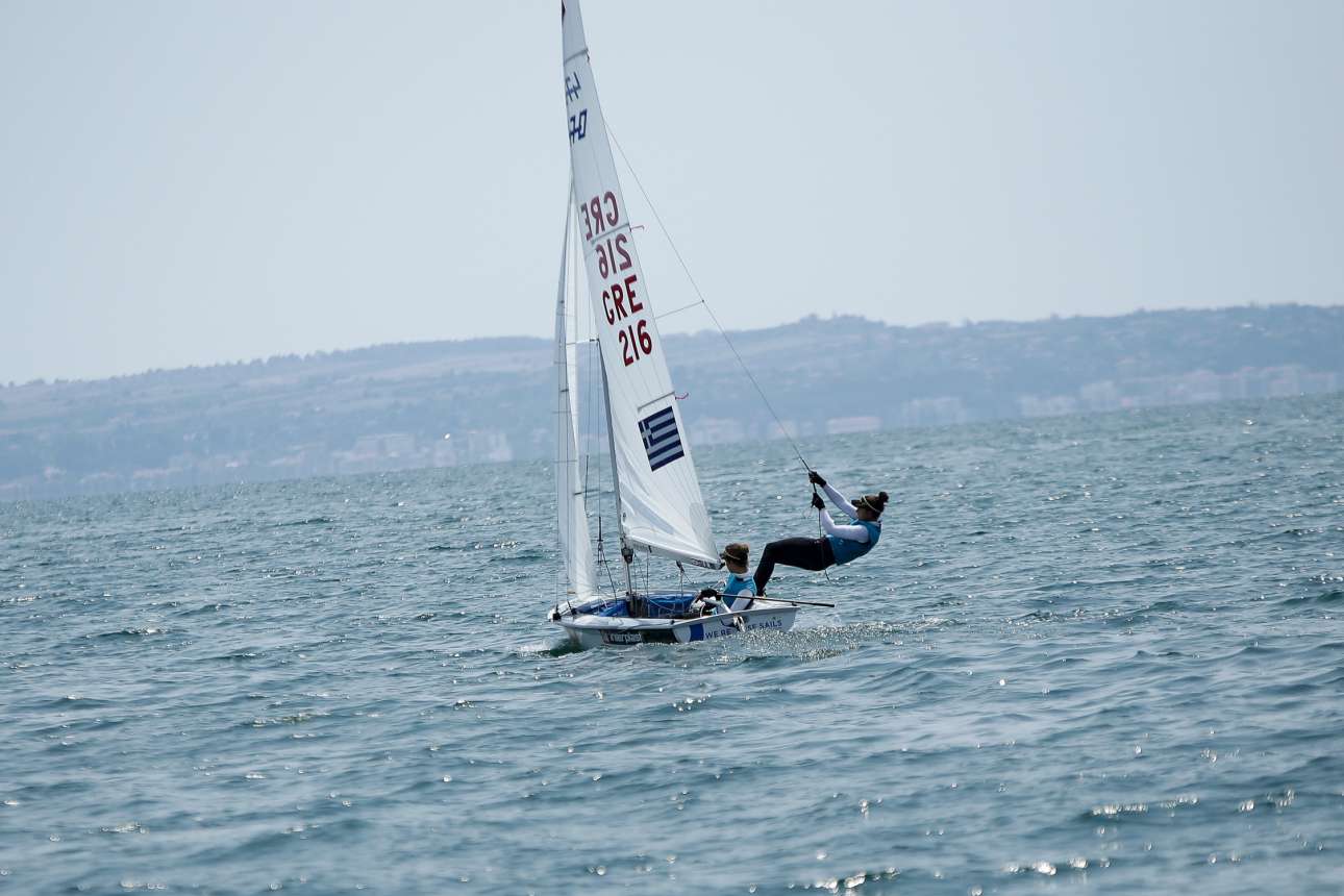 Το γυναικείο ελληνικό πλήρωμα στην κατηγορία 470 (Konstantinos Tsakalidis / SOOC)
