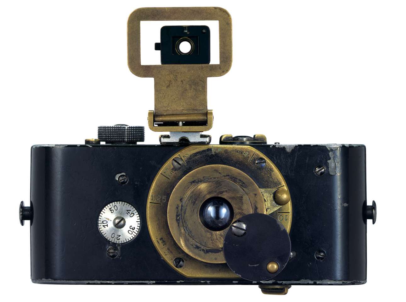 Η αρχική πρωτότυπη Leica του 1914, ένα επαναστατικό τεχνολογικό επίτευγμα για την εποχή του που μπορεί να συγκριθεί με τα κινητά τηλέφωνα