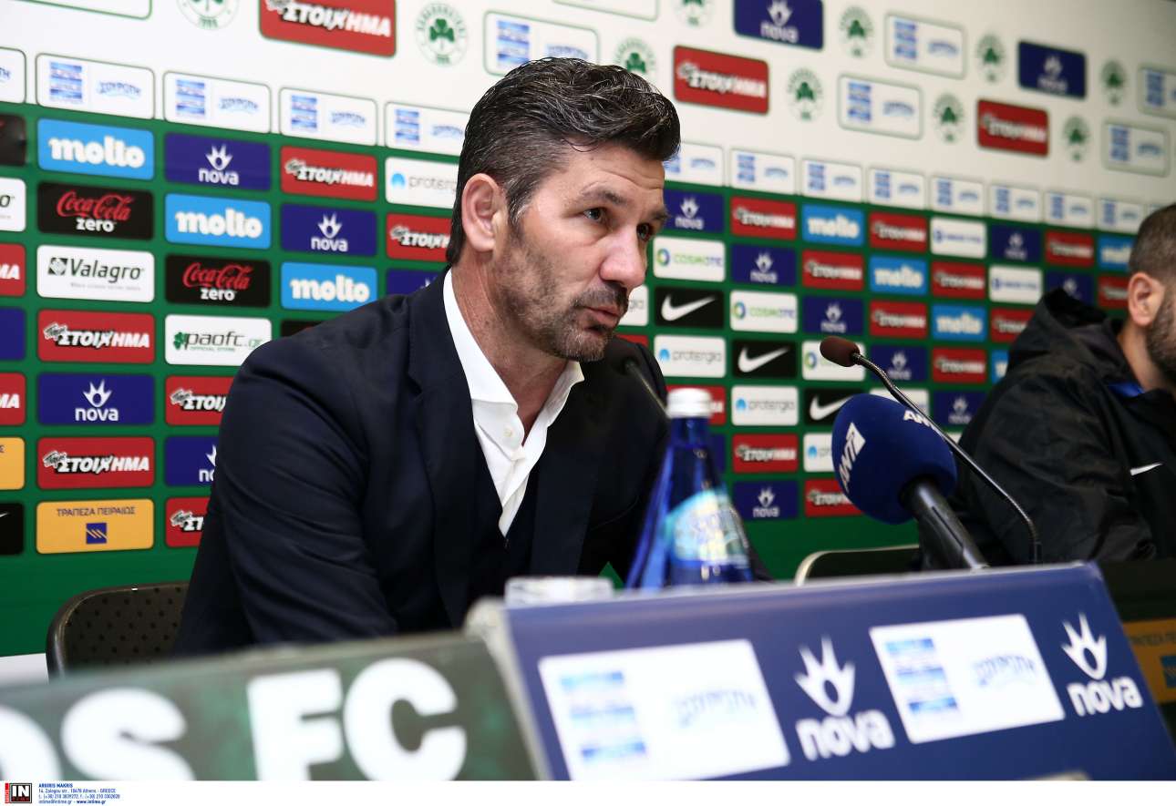 Ο Μαρίνος Ουζουνίδης στη συνέντευξη Τύπου (INTIMEsports)