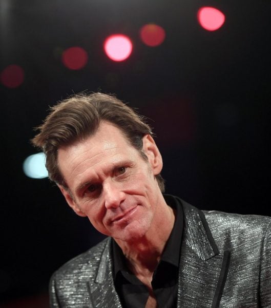 epa06186556 US actor Jim Carrey arrives for the premiere of 'Jim and Andy: The Great Beyond - The Story of Jim Carrey and Andy Kaufman' during the 74th Venice International Film Festival, in Venice, Italy, 05 September 2017. The festival runs from 30 August to 09 September 2017. EPA/CLAUDIO ONORATI