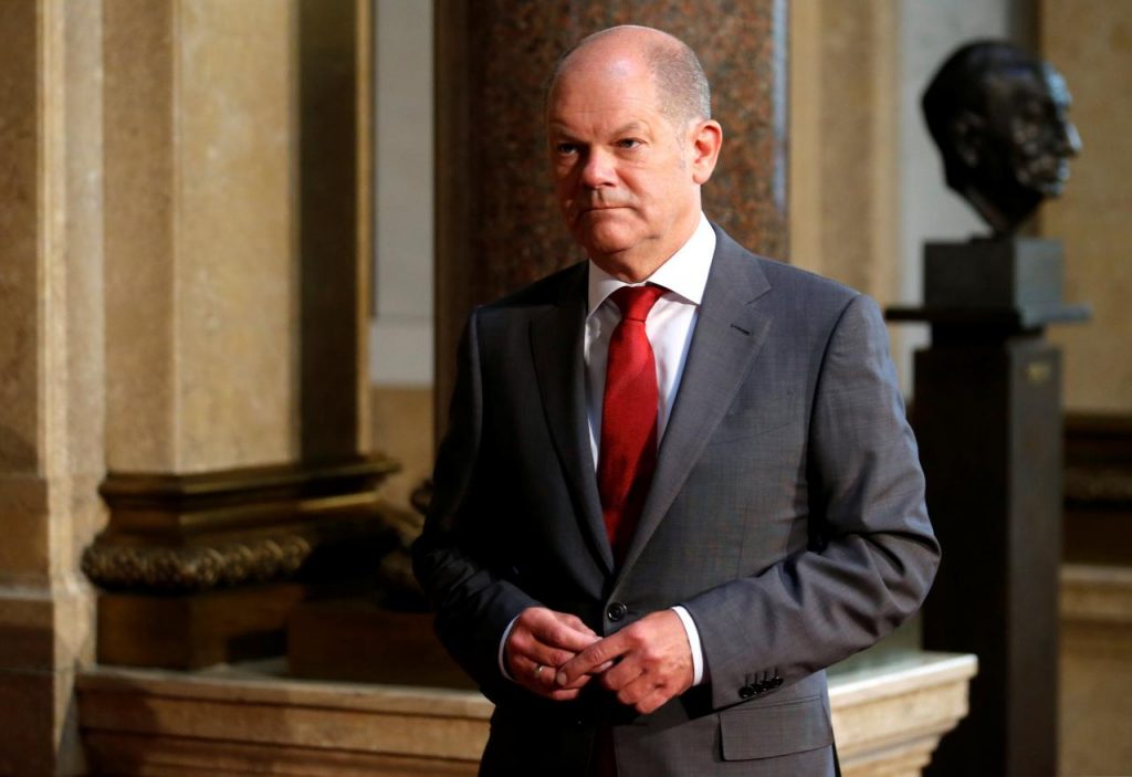 Hamburg mayor Olaf Scholz is seen at the townhall during the G20 leaders summit in Hamburg, Germany July 8, 2017. REUTERS/Axel Schmidt