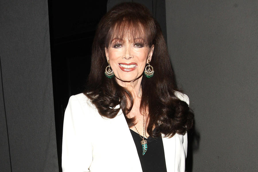 21 Aug 2015, West Hollywood, California, USA --- Jackie Collins leaves Craig's Restaurant in West Hollywood Pictured: Jackie Collins --- Image by © Photographer Group/Splash News/Corbis