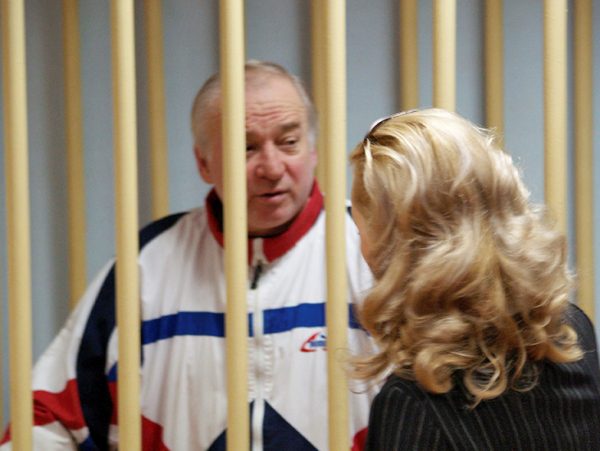 Sergei Skripal, a former colonel of Russia's GRU military intelligence service, looks on inside the defendants' cage as he attends a hearing at the Moscow military district court, Russia August 9, 2006. Picture taken August 9, 2006. Kommersant/Yuri Senatorov via REUTERS ATTENTION EDITORS - THIS PICTURE WAS PROVIDED BY A THIRD PARTY. NO RESALES. NO ARCHIVE.
