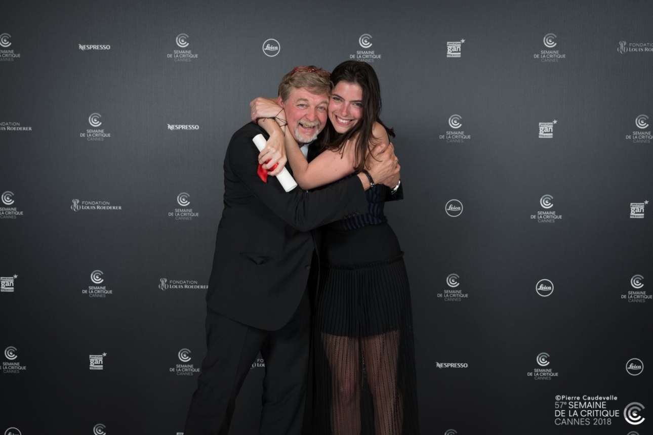 Η Ζακλίν Λέντζου μετά τη βράβευσή της