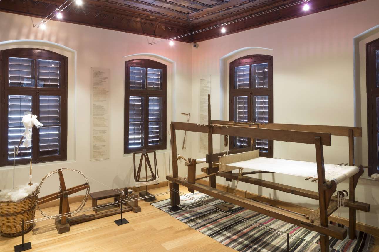 Εσωτερική άποψη του Μουσείου Μετάξης (© ΠΙΟΠ, Ν. Δανιηλίδης)