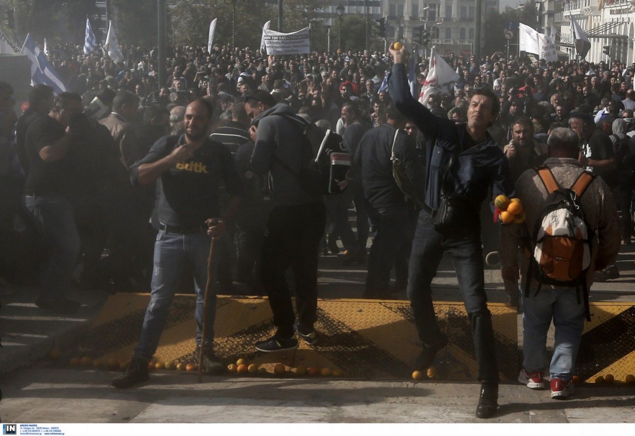 H κάθοδος των αγροτών στην Αθήνα