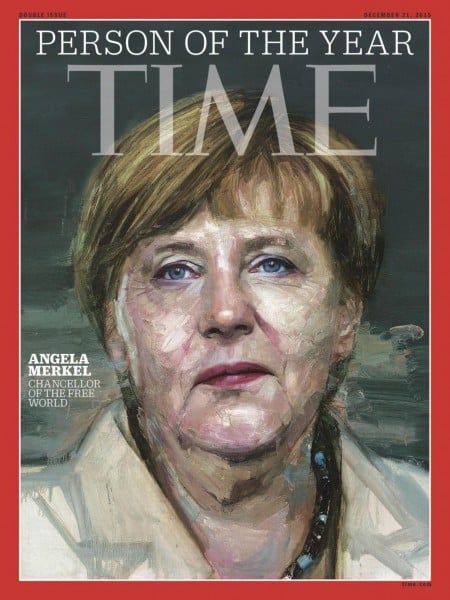 Το εξώφυλλο του περιοδικού Time με την Ανγκελα Μέρκελ ως πρόσωπο της χρονιάς 