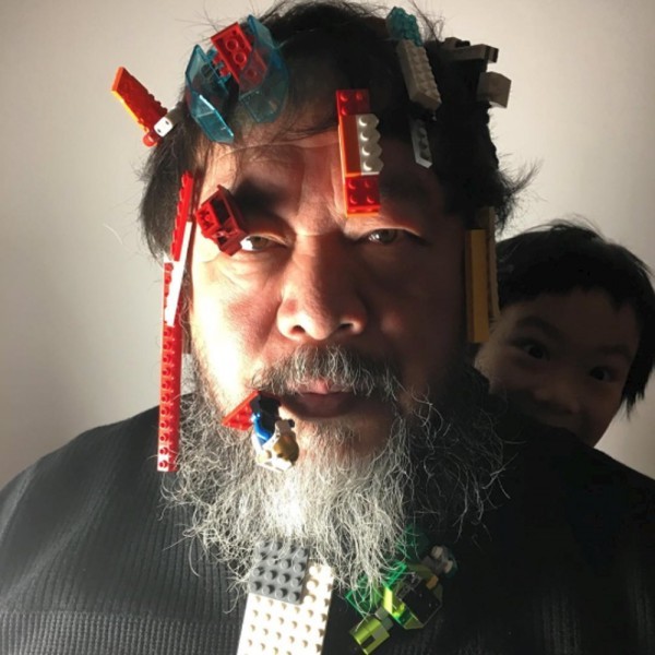 Dissident Chinese artist Ai Weiwei is seen with Lego bricks on his face in this undated image taken from his Instagram account and provided by Ai Weiwei Studio January 14, 2016. Ai published photos of himself with Lego hanging off his moustache and beard on Wednesday, celebrating the toymaker's decision to back down on rules that blocked his bulk order of bricks.   REUTERS/Ai Weiwei Studio/Handout via ReutersATTENTION EDITORS - THIS IMAGE HAS BEEN SUPPLIED BY A THIRD PARTY. IT IS DISTRIBUTED, EXACTLY AS RECEIVED BY REUTERS, AS A SERVICE TO CLIENTS. REUTERS IS UNABLE TO INDEPENDENTLY VERIFY THE AUTHENTICITY, CONTENT, LOCATION OR DATE OF THIS IMAGE. MANDATORY CREDIT. EDITORIAL USE ONLY. NO RESALES. NO ARCHIVE.