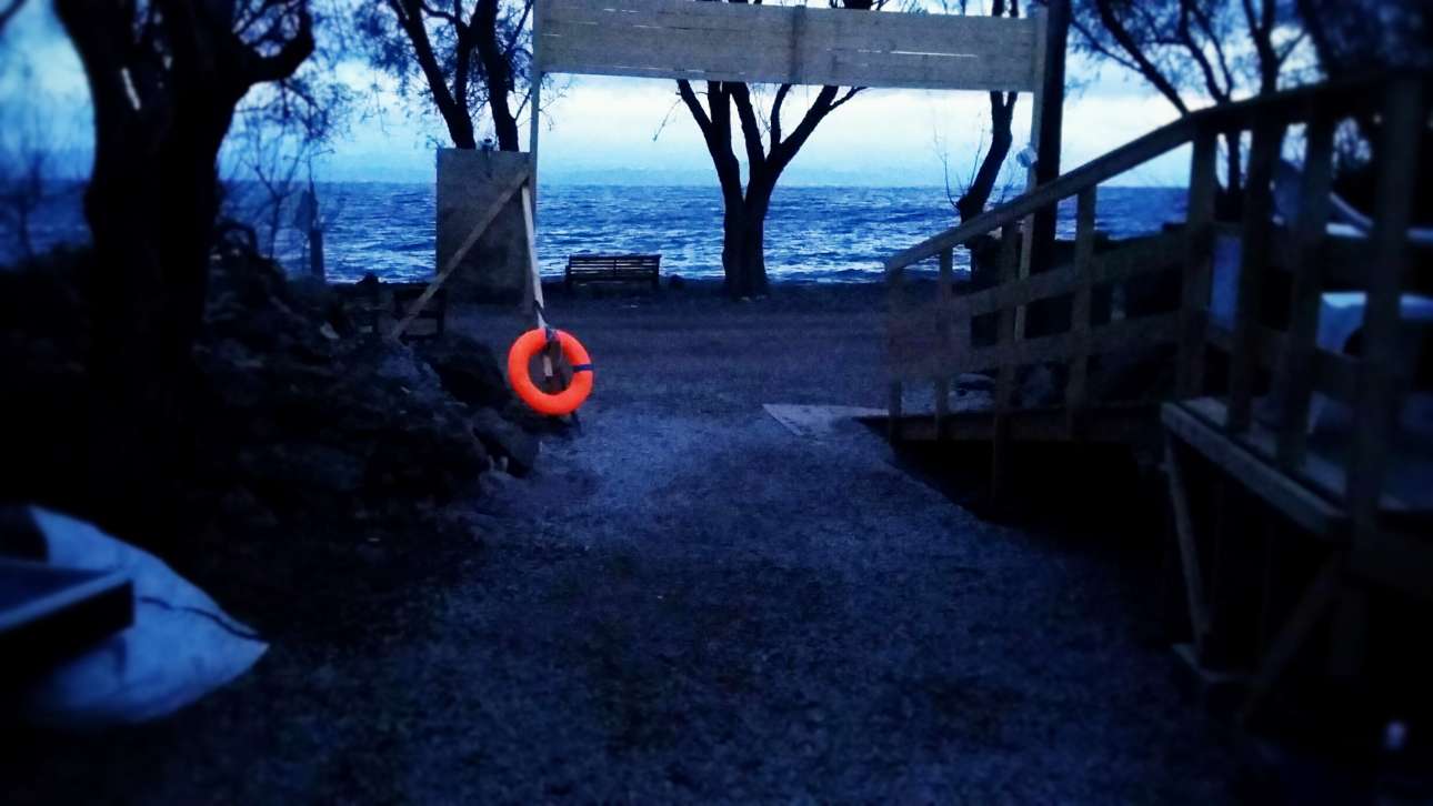 Νυχτερινή βάρδια στη Λέσβο