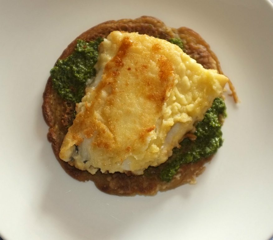 Μπακαλιάρος σε διπλό φόντο