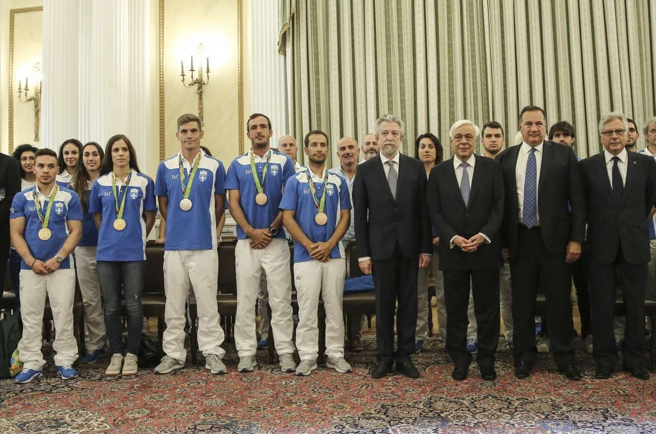 Οι έλληνες Ολυμπιονίκες στον Πρόεδρο της Δημοκρατίας