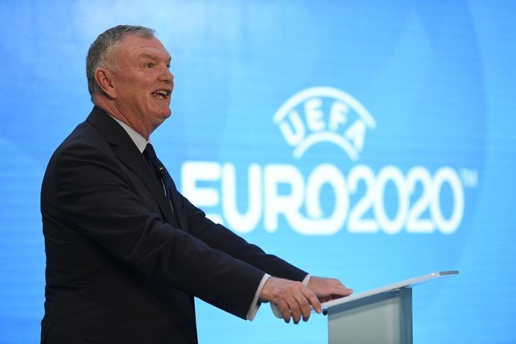 Britain Football Soccer - UEFA EURO 2020 Launch Event - London City Hall - 21/9/16 FA Chairman Greg Clarke during the launch Action Images via Reuters / Tony O'Brien Livepic