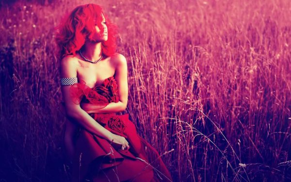 Online Music Mac HD Wallpapers Rihanna In Red-393920360