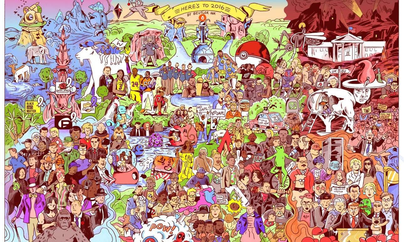 Το χάος του 2016 σε ένα σχέδιο