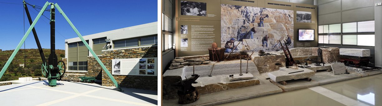 Το Μουσείο Μαρμαροτεχνίας, στον Πύργο της Τήνου, αποτελεί μοναδικό παράδειγμα παρουσίασης της τεχνολογίας του μαρμάρου