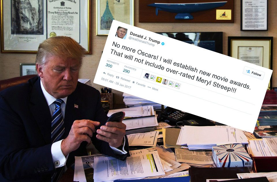 Ο Τραμπ καταργεί τα Οσκαρ – Φτιάχνει νέα βραβεία που δεν θα δίνονται στη Μέριλ Στριπ