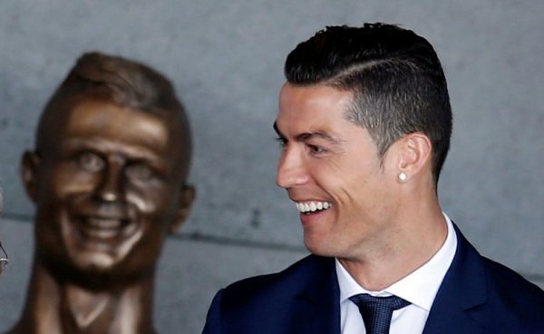 Cristiano Ronaldo attends the ceremony to rename Funchal airport as Cristiano Ronaldo Airport in Funchal, Portugal March 29, 2017. REUTERS/Rafael Marchante