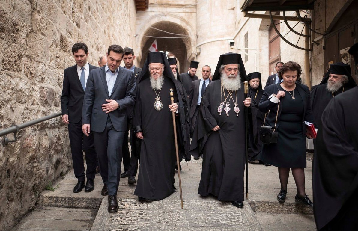Ιεροσόλυμα: Παράδοση του Παναγίου Τάφου παρουσία Τσίπρα