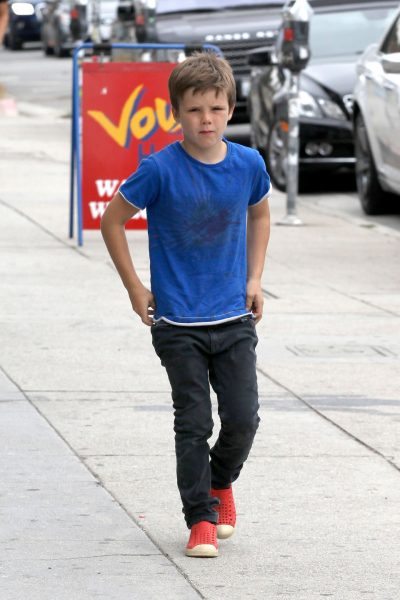 *EXCLUSIVE* Los Angeles, CA - Romeo and Cruz Beckham are out and about in Los Angeles with an older friend to watch over them. The Beckham duo looked cool and casual as they cruised around and did some shopping. AKM-GSI July 21, 2013 To License These Photos, Please Contact : Steve Ginsburg (310) 505-8447 (323) 423-9397 steve@ginsburgspalyinc.com sales@ginsburgspalyinc.com or Keith Stockwell (310) 261-8649 keith@ginsburgspalyinc.com ginsburgspalyinc@gmail.com