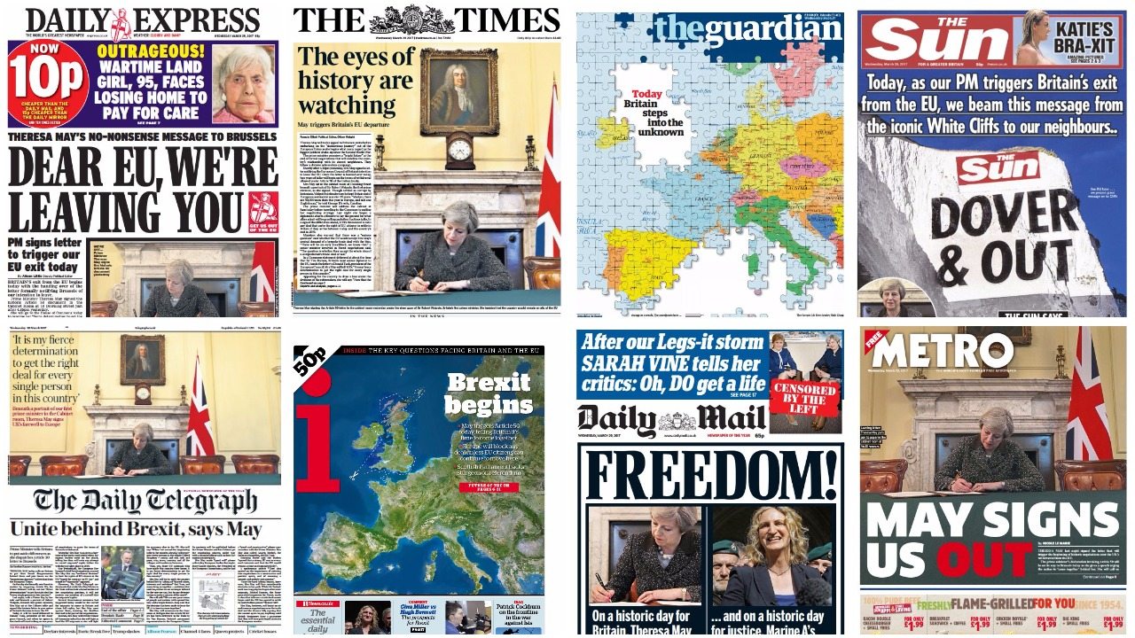Οι βρετανικές εφημερίδες ψυχαναλύουν το Brexit