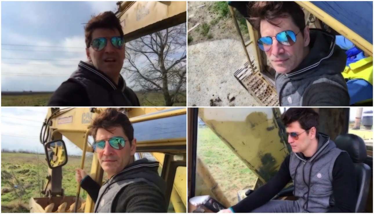 Σάκης σε τρακτέρ – και μπράβο του!