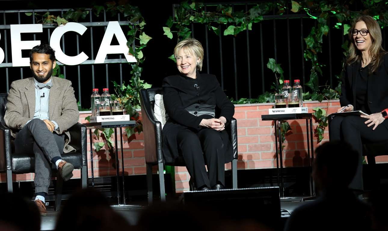 Η Χίλαρι προώθησε μία ταινία εικονικής πραγματικότητας στην Tribeca