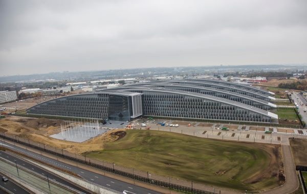 Exterior view of the new NATO Headquarters