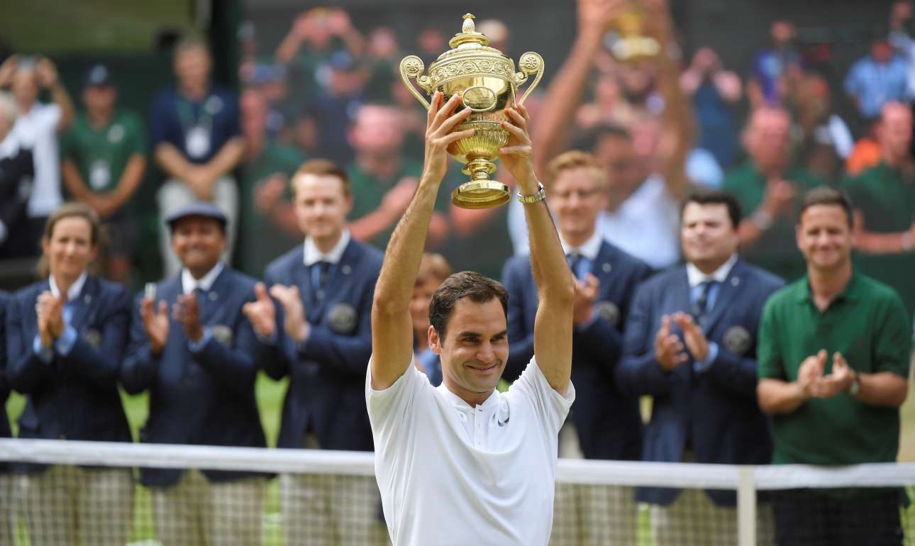 «Βασιλιάς» για όγδοη φορά στο Γουίμπλεντον ο Ρότζερ Φέντερερ!