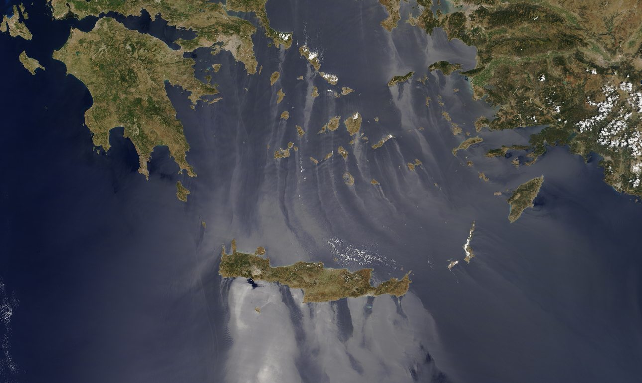 Το Αιγαίο από το Διάστημα – παιχνίδια με το φως του Ηλιου