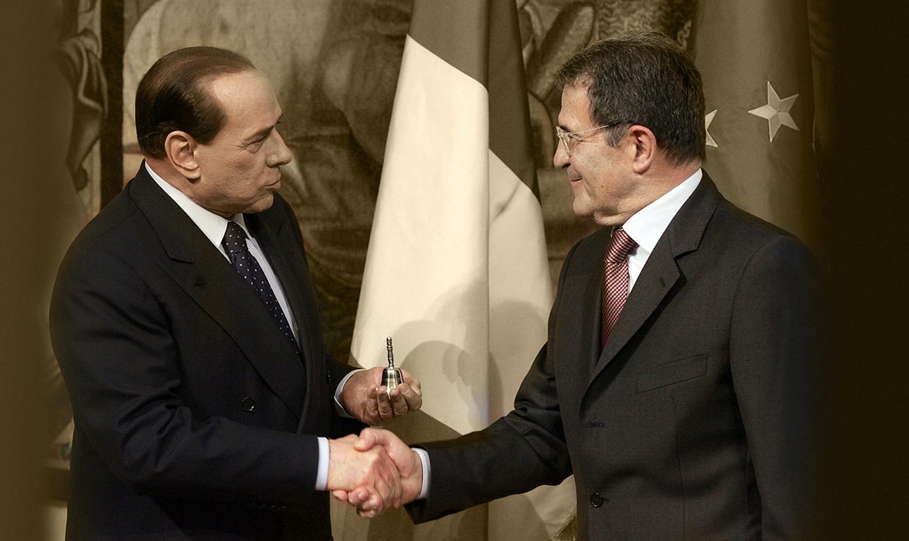 Μπερλουσκόνι, Πρόντι: η επιστροφή των δεινοσαύρων