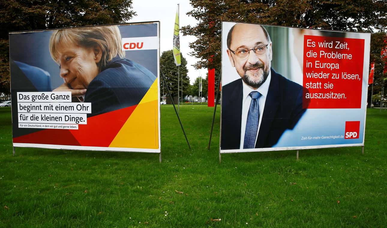 Μέρκελ Vs Σουλτς: Πού βρίσκονται δύο εβδομάδες πριν τις κάλπες