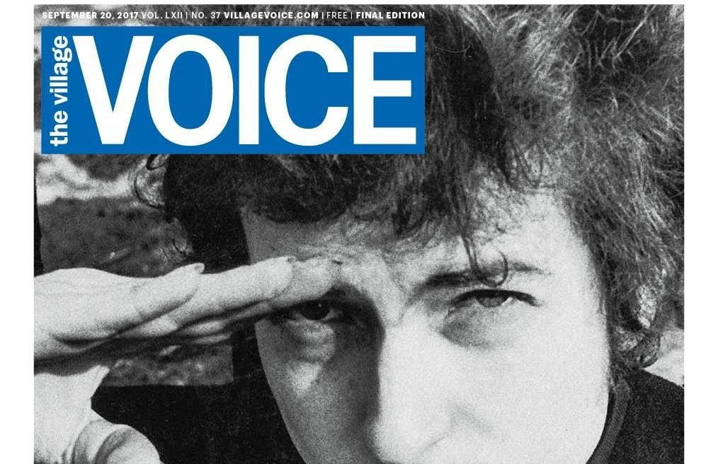 Αποχαιρετισμός στο χαρτί (από τον Ντίλαν) για τη Village Voice