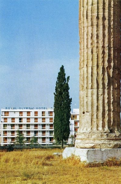 Φωτογραφία του ξενοδοχείου ROYAL OLYMPIC στην Αθήνα ιδιοκτησίας ΑΕ Ξενοδοχειακή, Τουριστική και Οικοδομική Παπαδημητρίου, (Ι.Α. ΠΙΟΠ, Ειδική Βιβλιοθήκη)