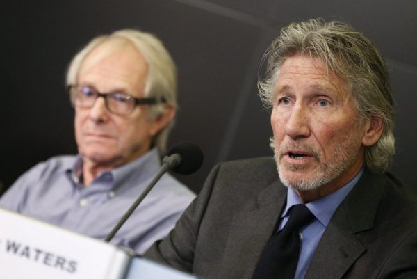 epa04416358 British musician Roger Waters (R) and British director Ken Loach (L) attend a news conference of the jury of an Extraordinary Session of the Russell Tribunal on Palestine, in Brussels, Belgium, 25 September 2014. Members of the Russell Tribunal on Palestine recently began an Extraordinary Session, looking into Israel's operation 'Protective Edge' against Gaza. Israel launched operation 'Protective Edge' on 08 July to destroy attack tunnels and quell rocket fire, leading to the deaths of more than 2,000 Palestinians and 68 Israelis, mainly soldiers. EPA/OLIVIER HOSLET