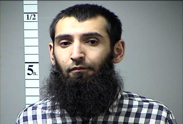 Sayfullo Saipov, the suspect in the New York City truck attack is seen in this handout photo released November 1, 2017. St. Charles County Department of Corrections/Handout via REUTERS ATTENTION EDITORS - THIS IMAGE WAS PROVIDED BY A THIRD PARTY