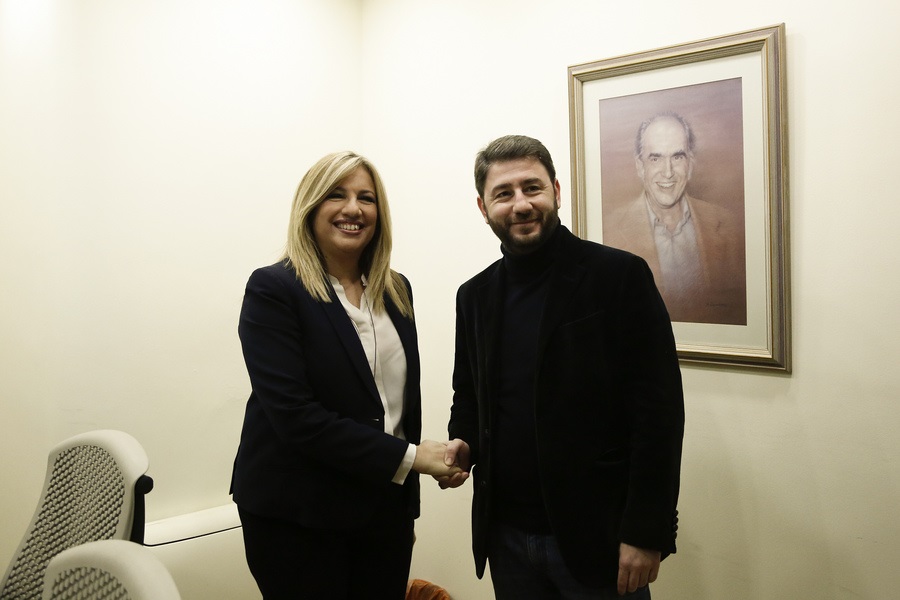 Σε καλό κλίμα η συνάντηση Γεννηματά-Ανδρουλάκη