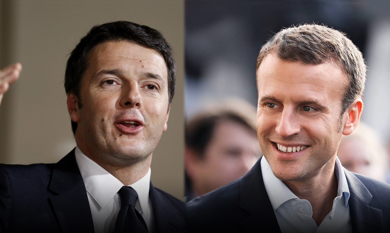 Ο άξονας Μακρόν – Ρέντσι και η… απόδραση του Τσίπρα