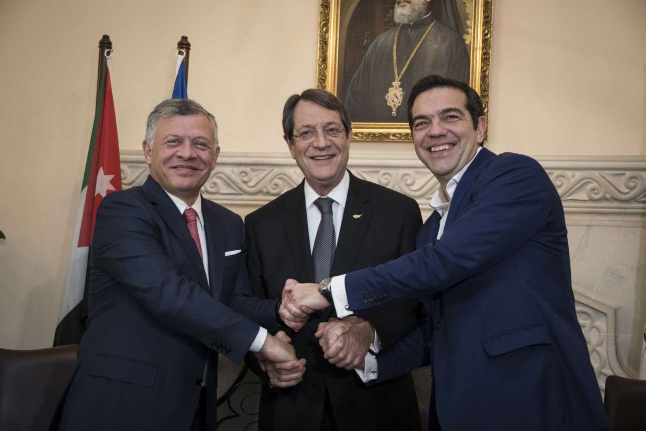 Στενότερη συνεργασία αποφάσισαν Ελλάδα, Κύπρος και Ιορδανία