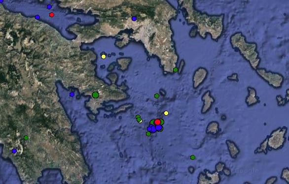 Σεισμική δόνηση 4,1 βαθμών έγινε αισθητή και στην Αθήνα