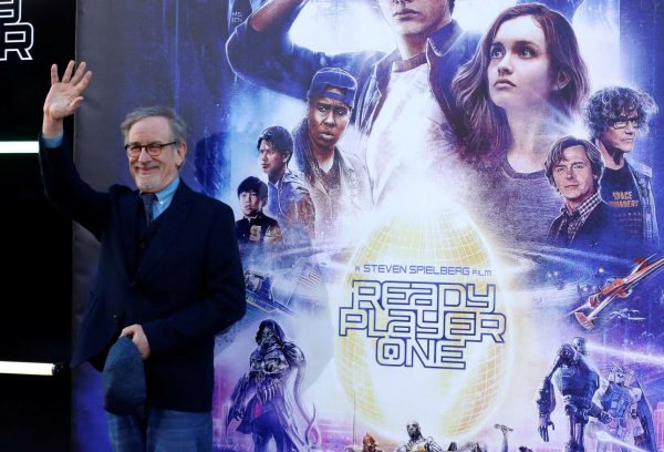 O Στίβεν Σπίλμπεργκ στην πρεμιέρα της καινούριας του ταινίας, «Ready Player One» (REUTERS/Mario Anzuoni) 