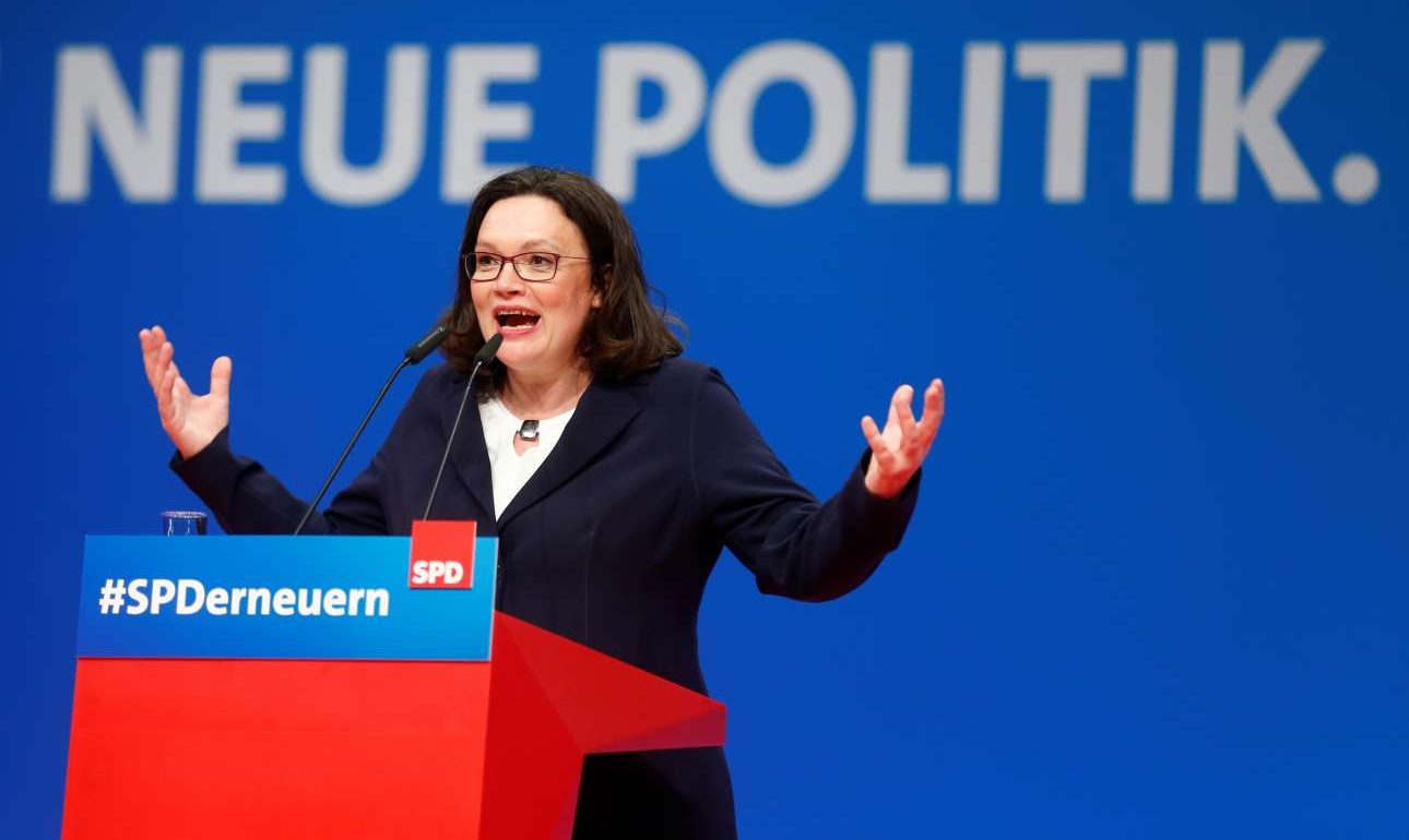 Εποχή Αντρεα Νάλες στο SPD – Εξελέγη νέα πρόεδρος με 66%