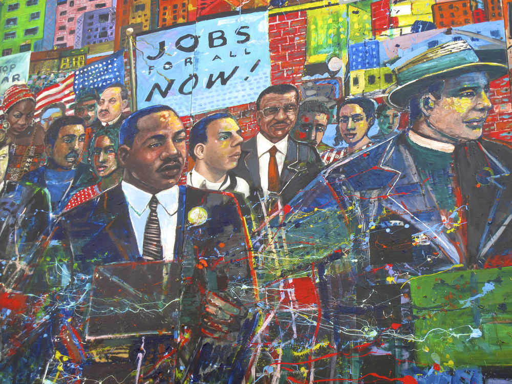 Martin Luther King Jr. Mural at the National Historic Site in Atlanta, GA