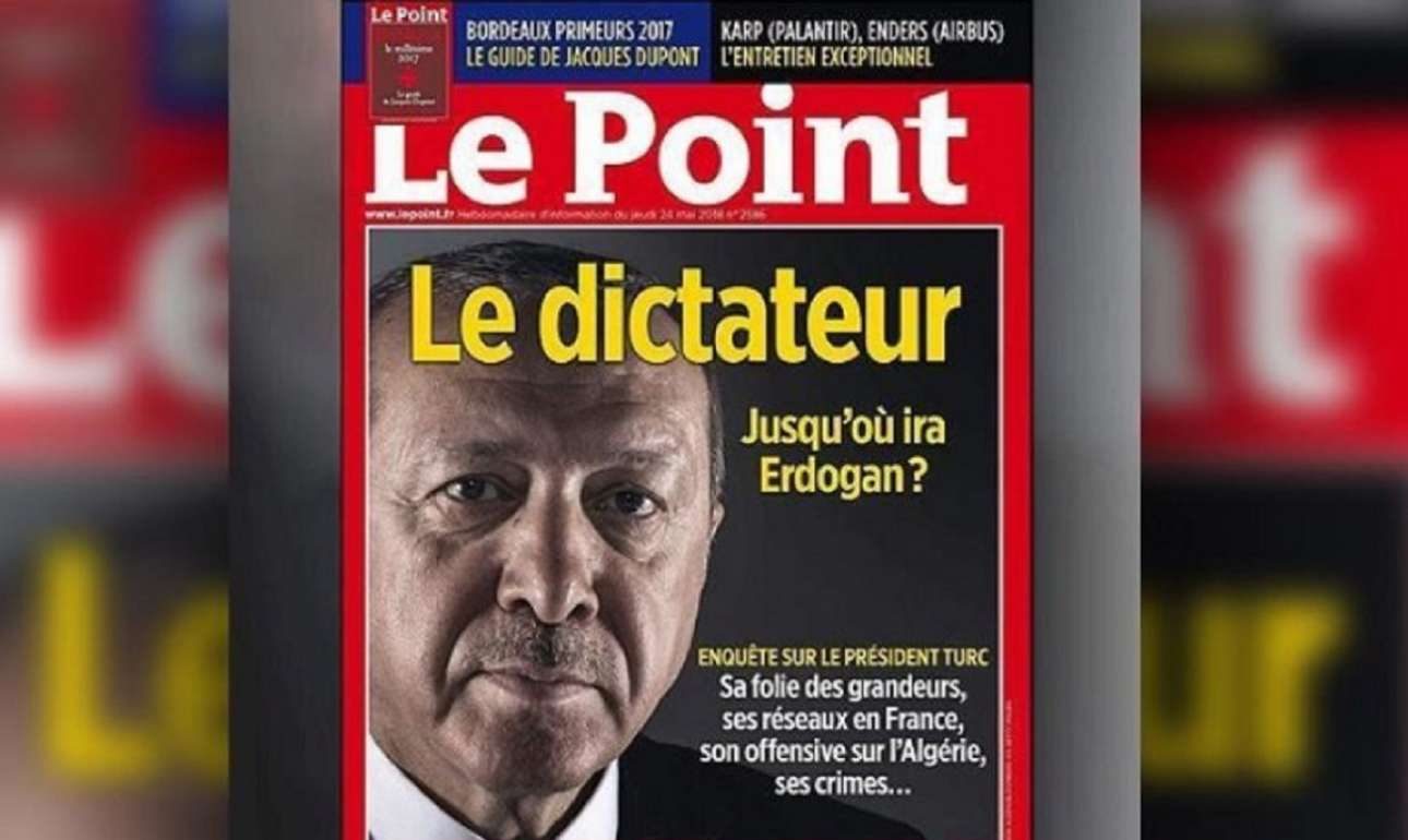 Αντιπαράθεση Τουρκίας- Γαλλίας για το εξώφυλλο του Le Point με τον «δικτάτορα» Ερντογάν