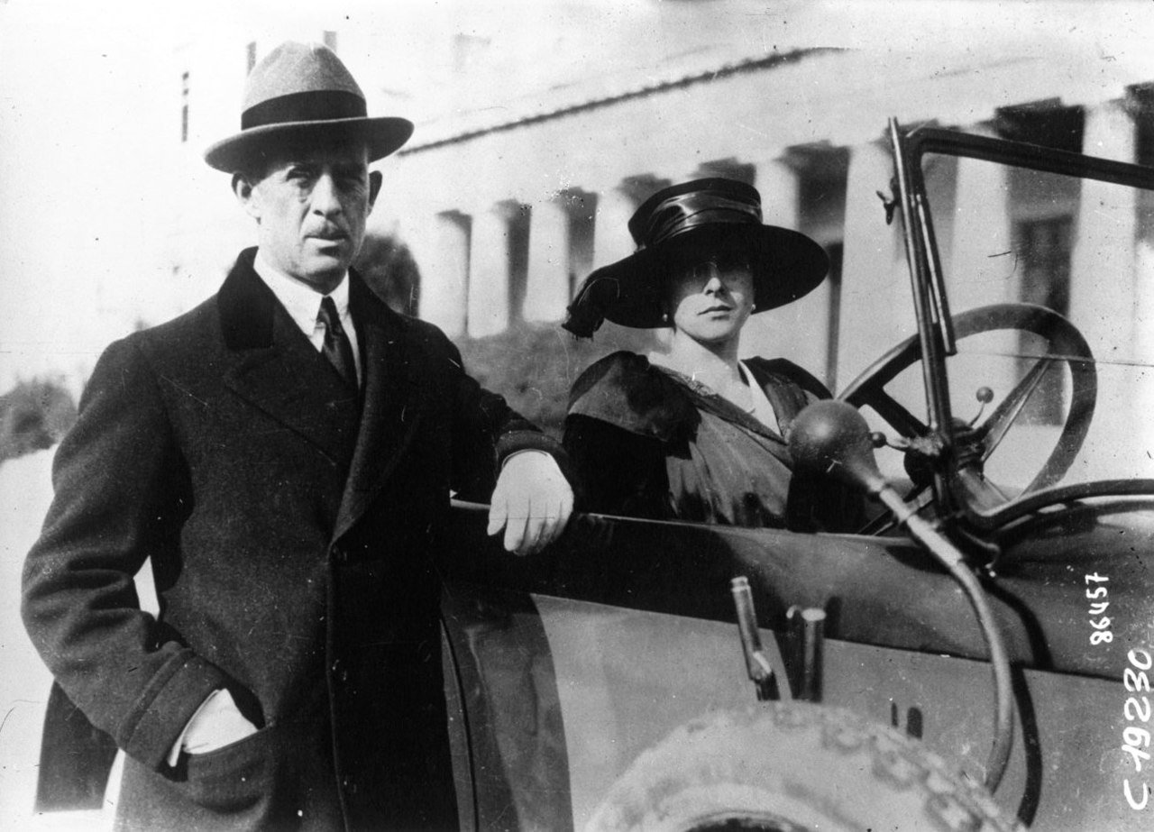 Prince Andrew of Greece and Denmark with his wife Princess Alice of Battenberg in Athens, January 1921
